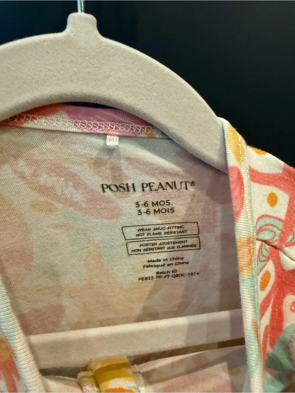 Posh Peanut Coral Yellow Aqua Sea Life Ruffle Footed Pajamas